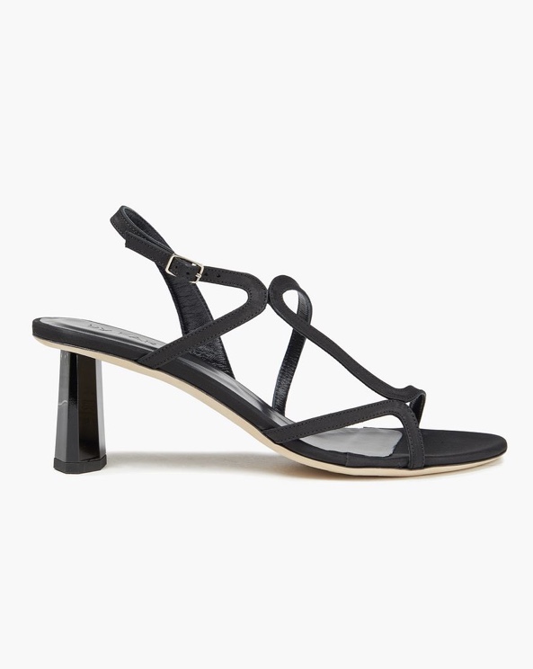 BY FAR Bridgette Satin Sandals The Anna Edit